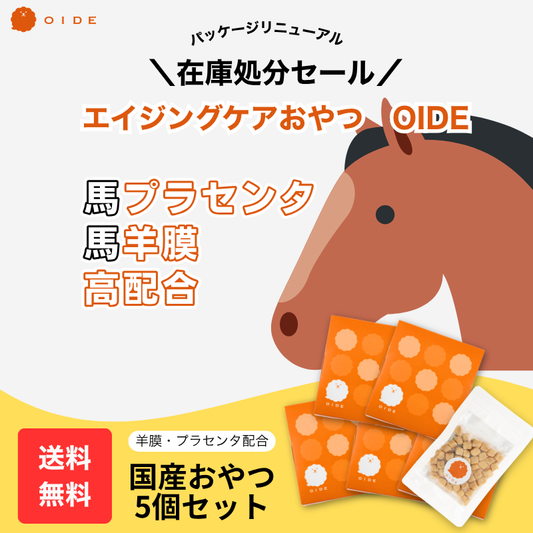 【送料無料：5個セット】エイジングケアおやつ「OIDE」